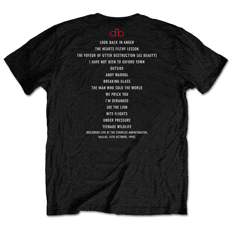David Bowie T-Shirt - Ouvrez Le Chein - Live Dallas '95 Album Cover (Unisex) - Back Print