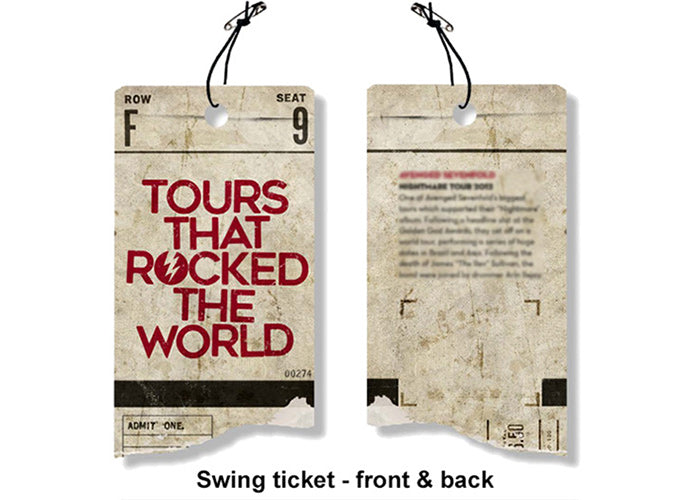 Tours that rocked the world swing ticket