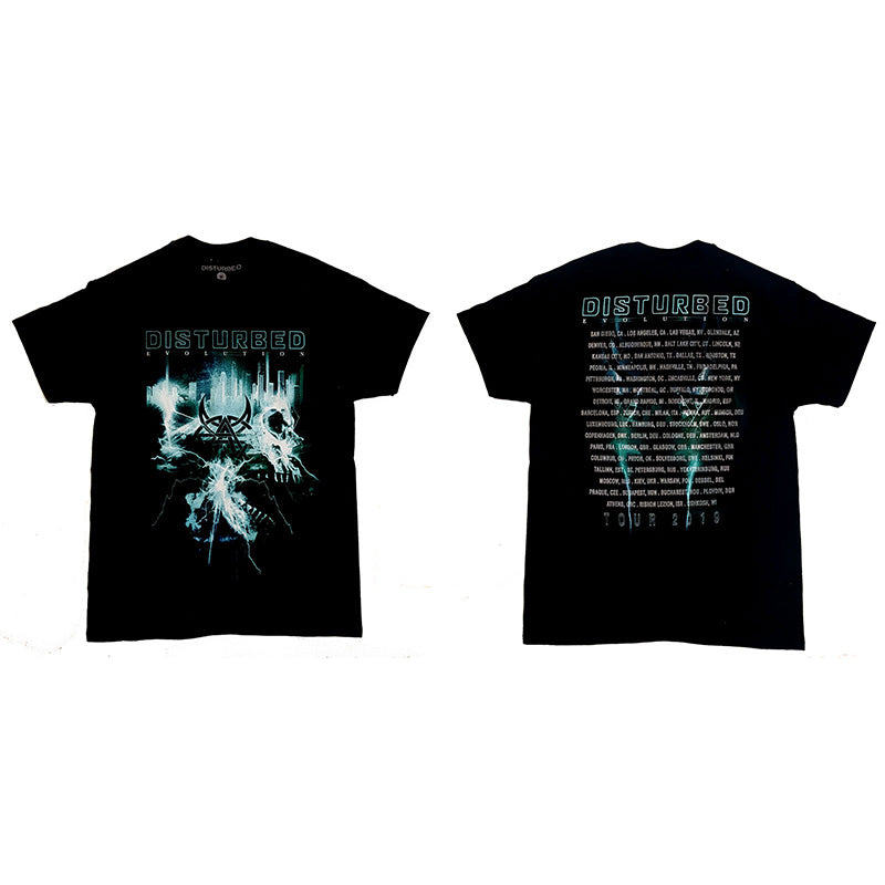 Disturbed T-Shirt - Evolution Tour 2019 With Back Print (Unisex) - Front & Back Print