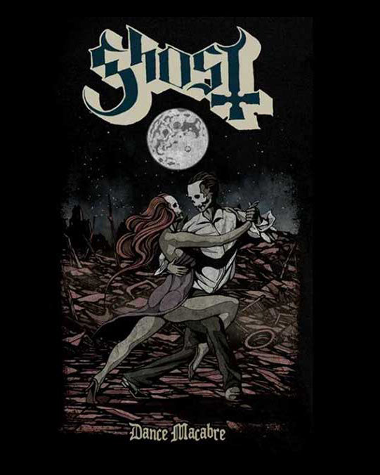 Ghost T-Shirt - Dance Macabre Single Cover (Unisex) Print detail