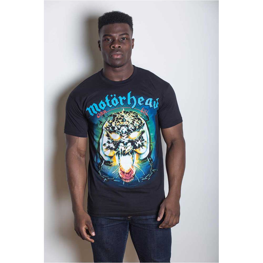 Model wearing our Motorhead T-Shirt - Overkill Single Cover (Unisex)