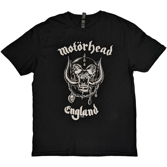 Motorhead T-Shirt - Logo England With Back Print (Unisex) - Front