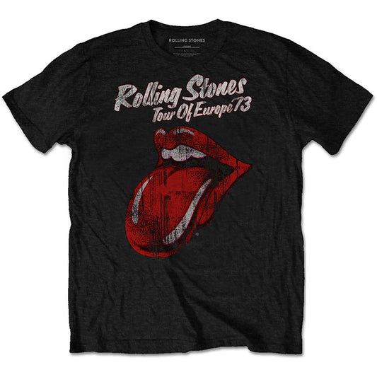 The Rolling Stones T-Shirt - Tour of Europe '73 Vintage Style (Unisex)