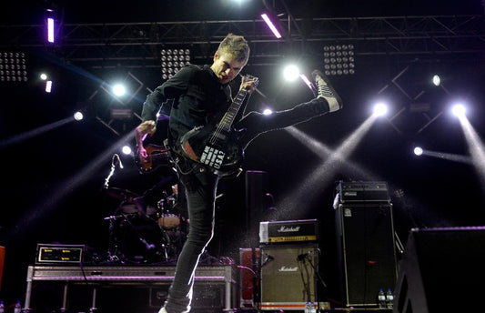 Anti-Flag - Justin Sane High-kicking on Stage, Australia, 2012 Poster (3/3)