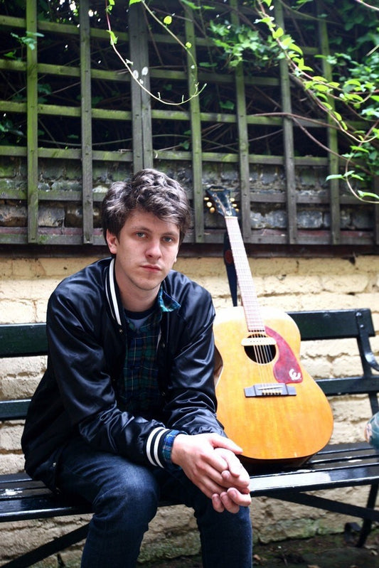 Jamie T - Outdoors Photoshoot with Acoustic Guitar, England, 2009 Poster (2/4)