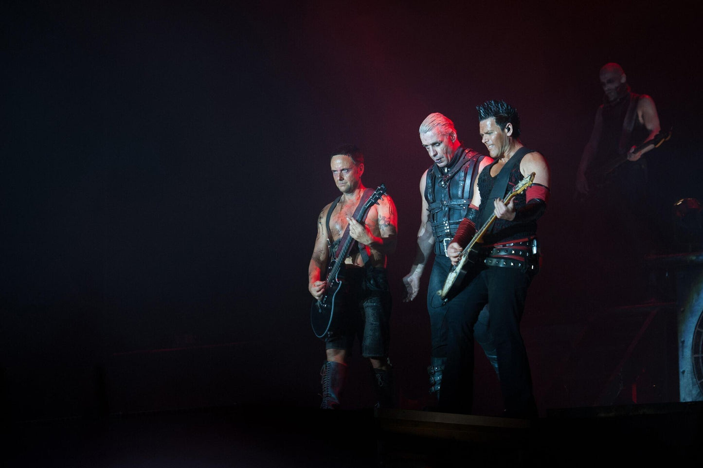 Rammstein - Band on a Dark Stage Rome Italy 2013 Poster 1