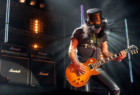 Slash - On Stage with Marshall Amps Backdrop, Australia, 2010 Poster (1/5)