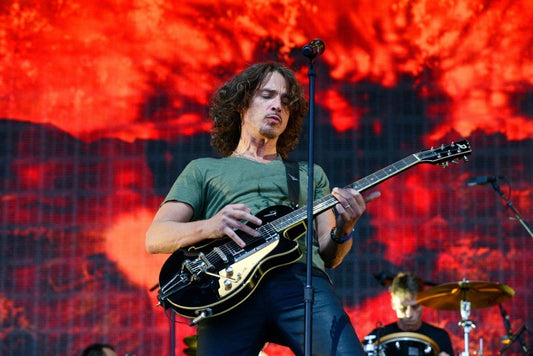 Soundgarden - Chris Cornell Rocking the Guitar on Stage, Australia, 2015 Poster (4/9)