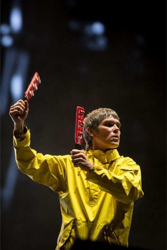 The Stone Roses - Ian Brown Playing Percussion on Stage, England, 2013 Poster (2/2)