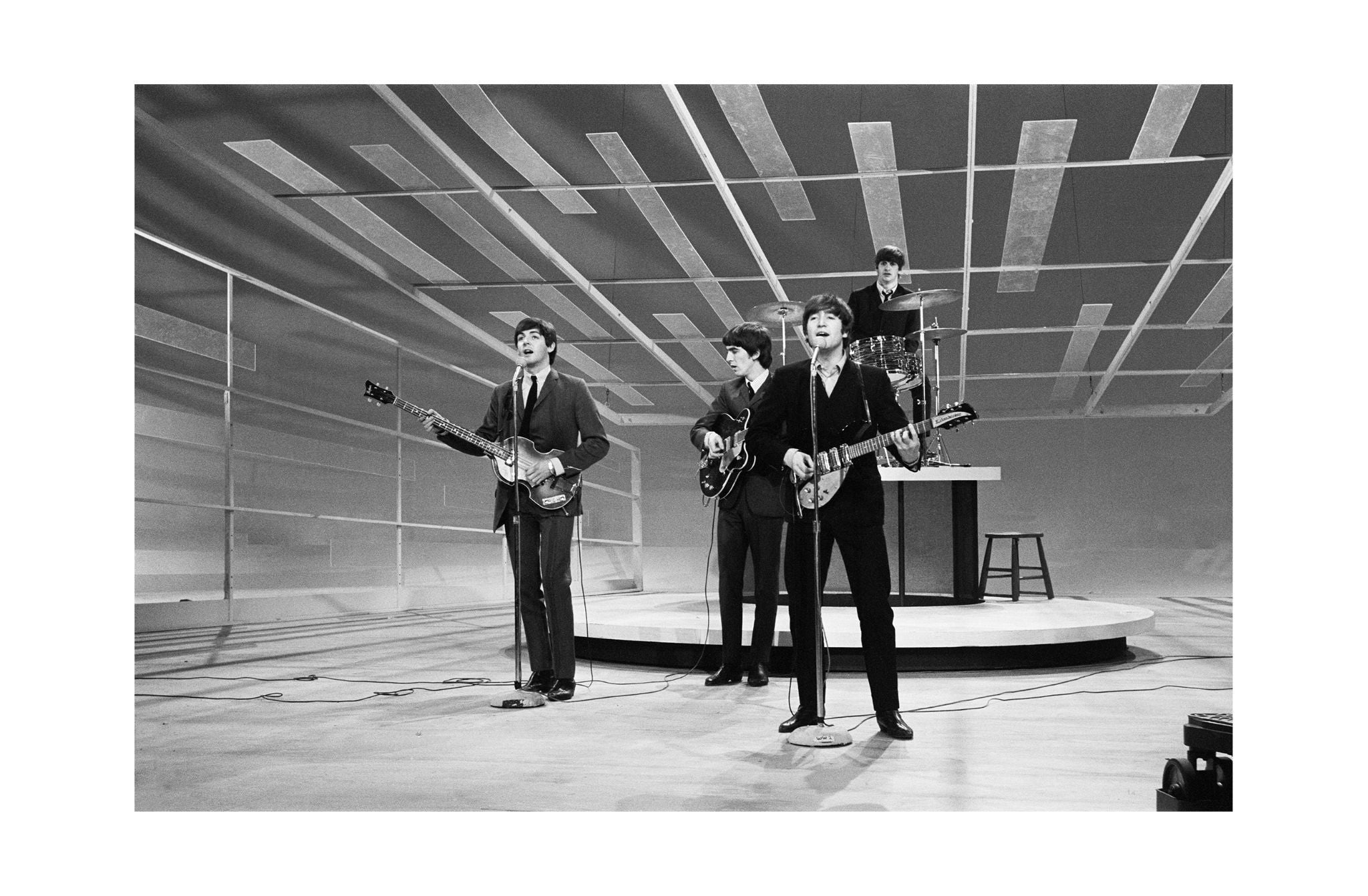 The Beatles - Rehearsing For the Ed Sullivan Show, USA, 1964 Print