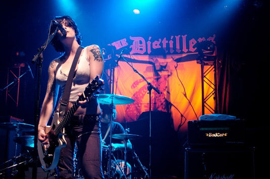 The Distillers - Brody Dalle Playing and Singing Frontstage, Australia, 2004 Poster (3/3)