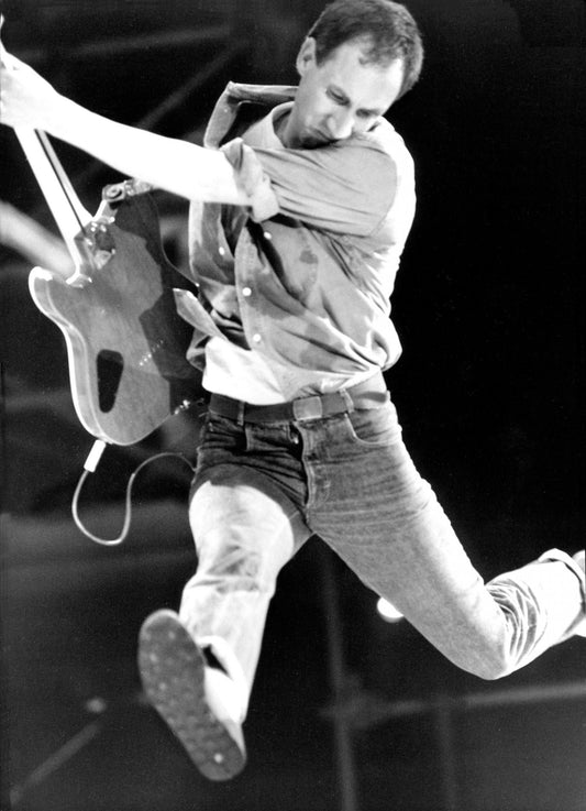 The Who - Pete Townshend Jumping Live, England, 1985 Print