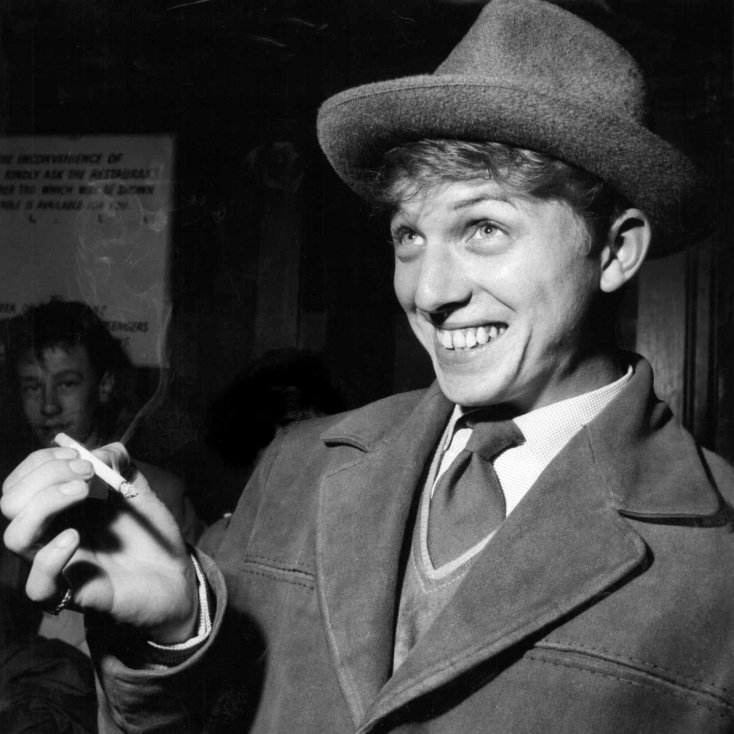 Tommy Steele - A Smoking Portrait, England, 1958 Print