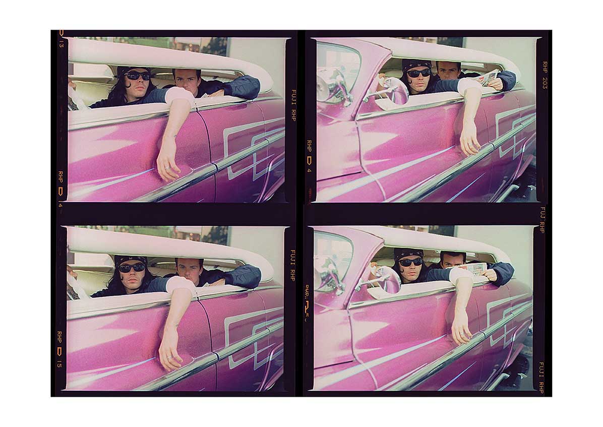 The Cult - Ian Astbury & Billy Duffy, Sunset Strip, Los Angeles, USA, 1993 Montage Print