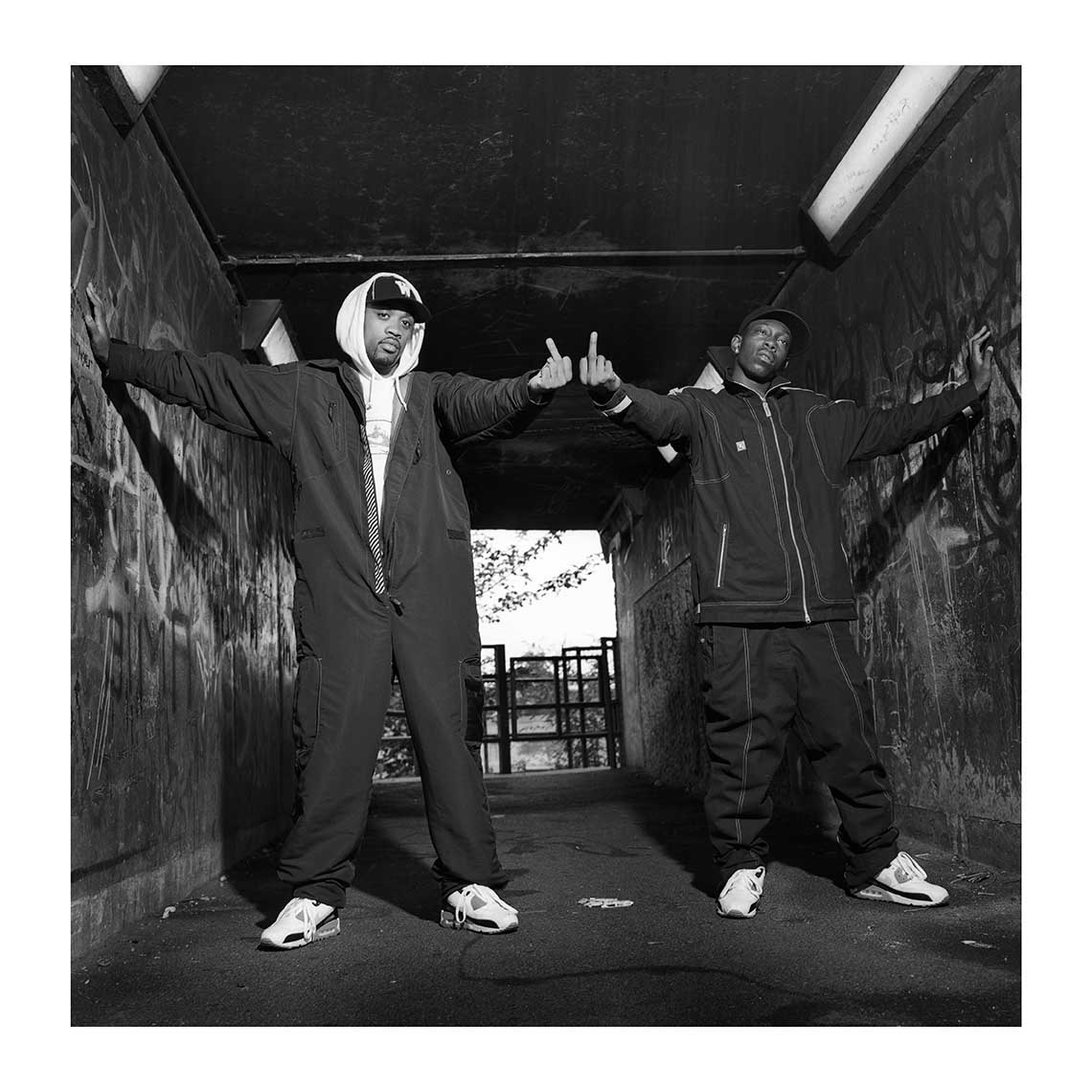 Dizzee Rascal and Wiley - Bethnal Green, London, August 2002 Print (2/2)