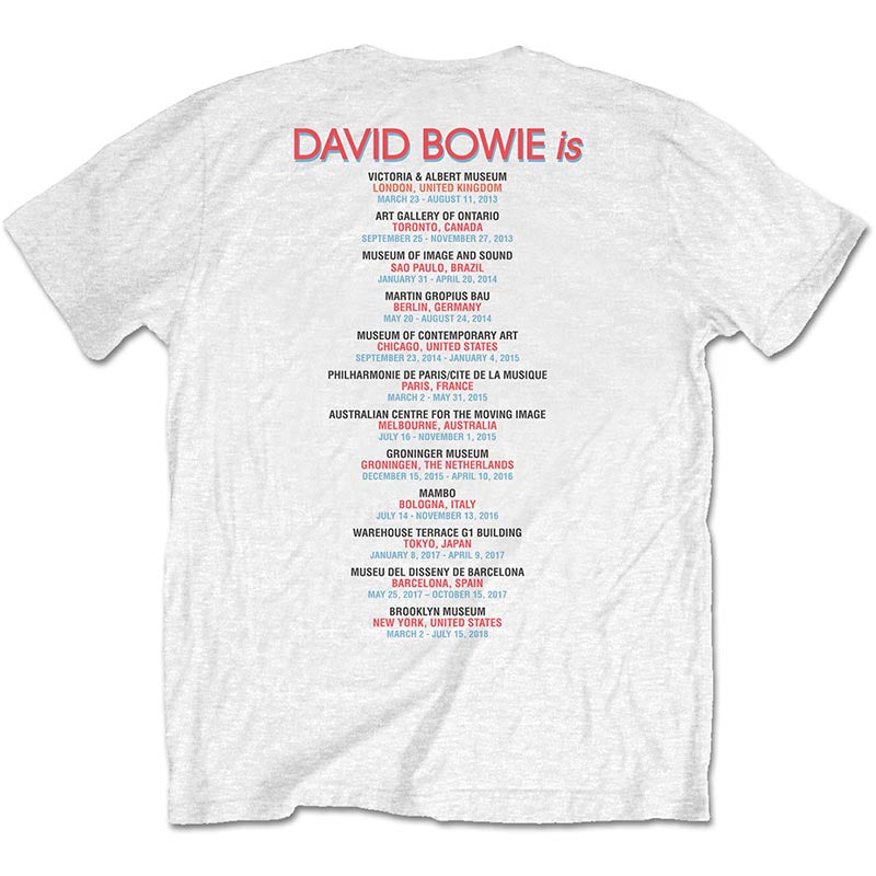 David Bowie T-Shirt - David Bowie is Back with Back Print (Unisex) - Back