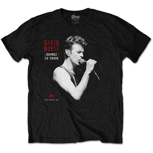 David Bowie T-Shirt - Ouvrez Le Chein - Live Dallas '95 Album Cover (Unisex) - Front