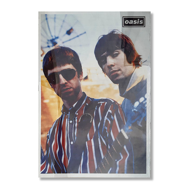 Oasis - Noel & Liam Gallagher Fairground Wheel Original Poster, 1990s