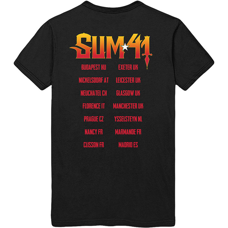 Sum 41 T-Shirt - Out For Blood With Back Print (Unisex) - BACK