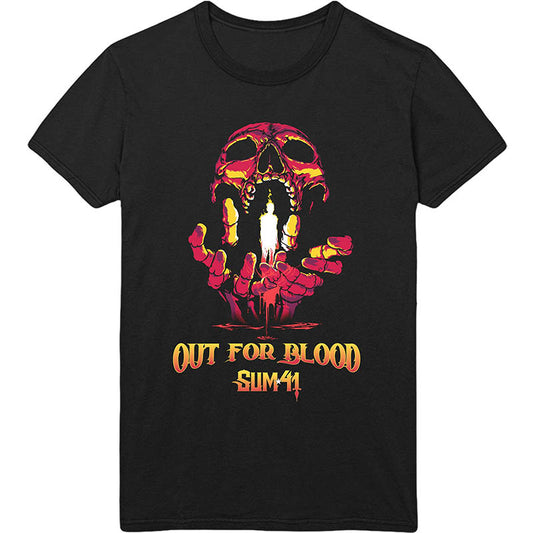 Sum 41 T-Shirt - Out For Blood With Back Print (Unisex) - FRONT