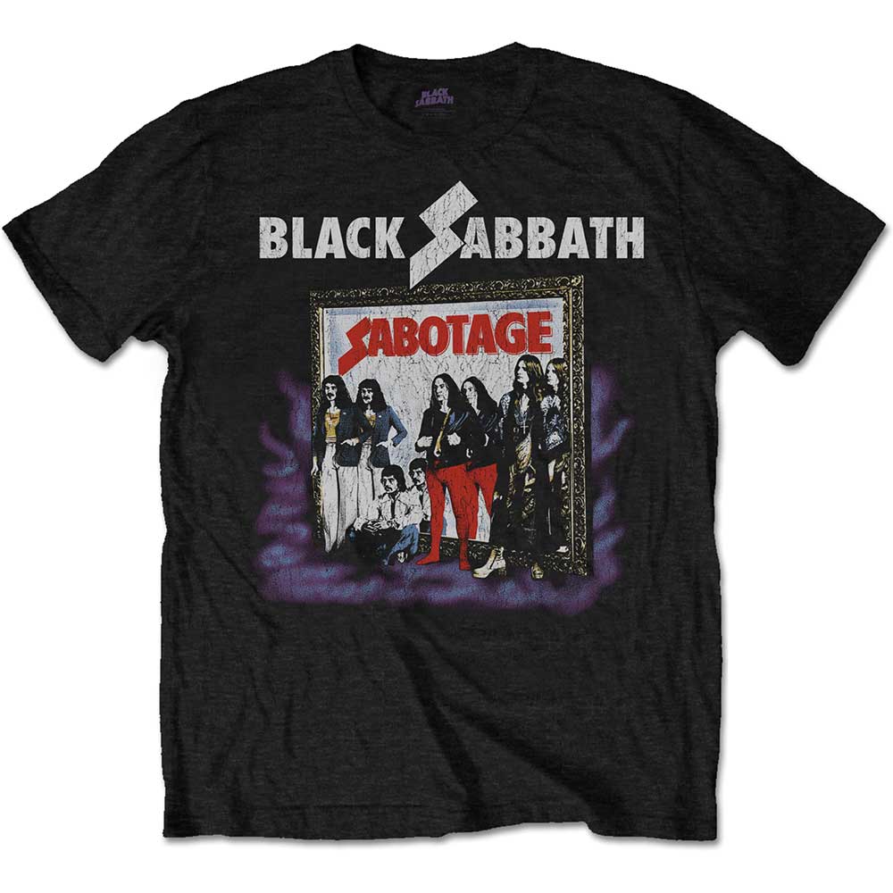 Black Sabbath T-Shirt - Sabotage Album Cover (Unisex)