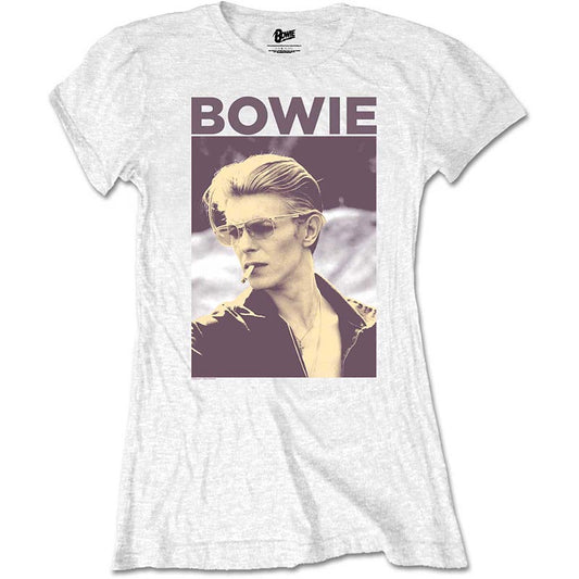 David Bowie T-Shirt - Smoking Portrait (Women)