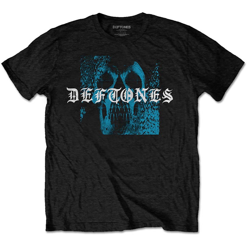 Deftones T-Shirt - Static Skull With Back Print (Unisex) - Front