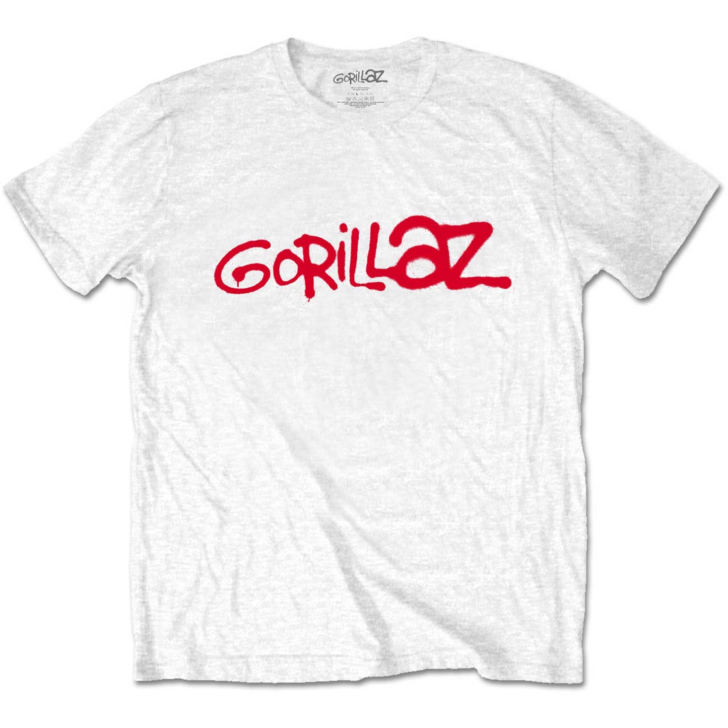 Gorillaz T-Shirt - Red Logo (Unisex) WH