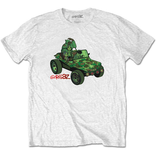 Gorillaz T-Shirt - Green Jeep, Debut Album Cover (Unisex)