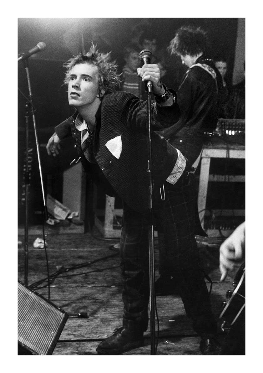 The Sex Pistols - Johnny Rotten Performing in the Netherlands, 1977 (1/4) Print