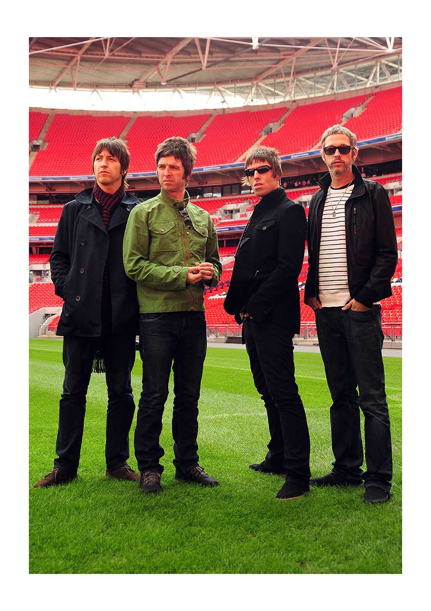 Oasis - Posing at Wembley Stadium in October, 2008