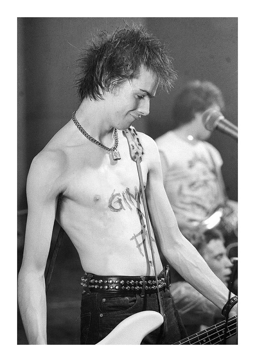 The Sex Pistols - Sid Vicious Performing in the Netherlands, 1977 (3/4) Print