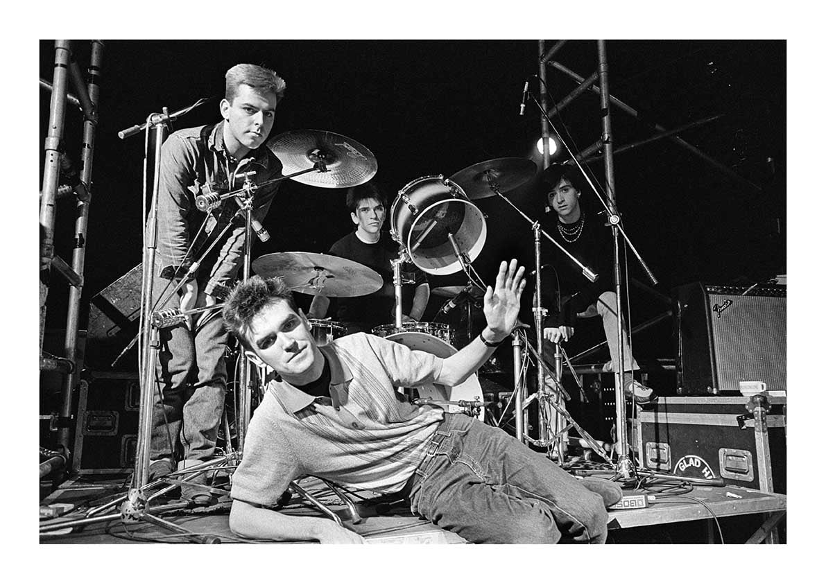 The Smiths - Posing on Stage, March 1984 Print