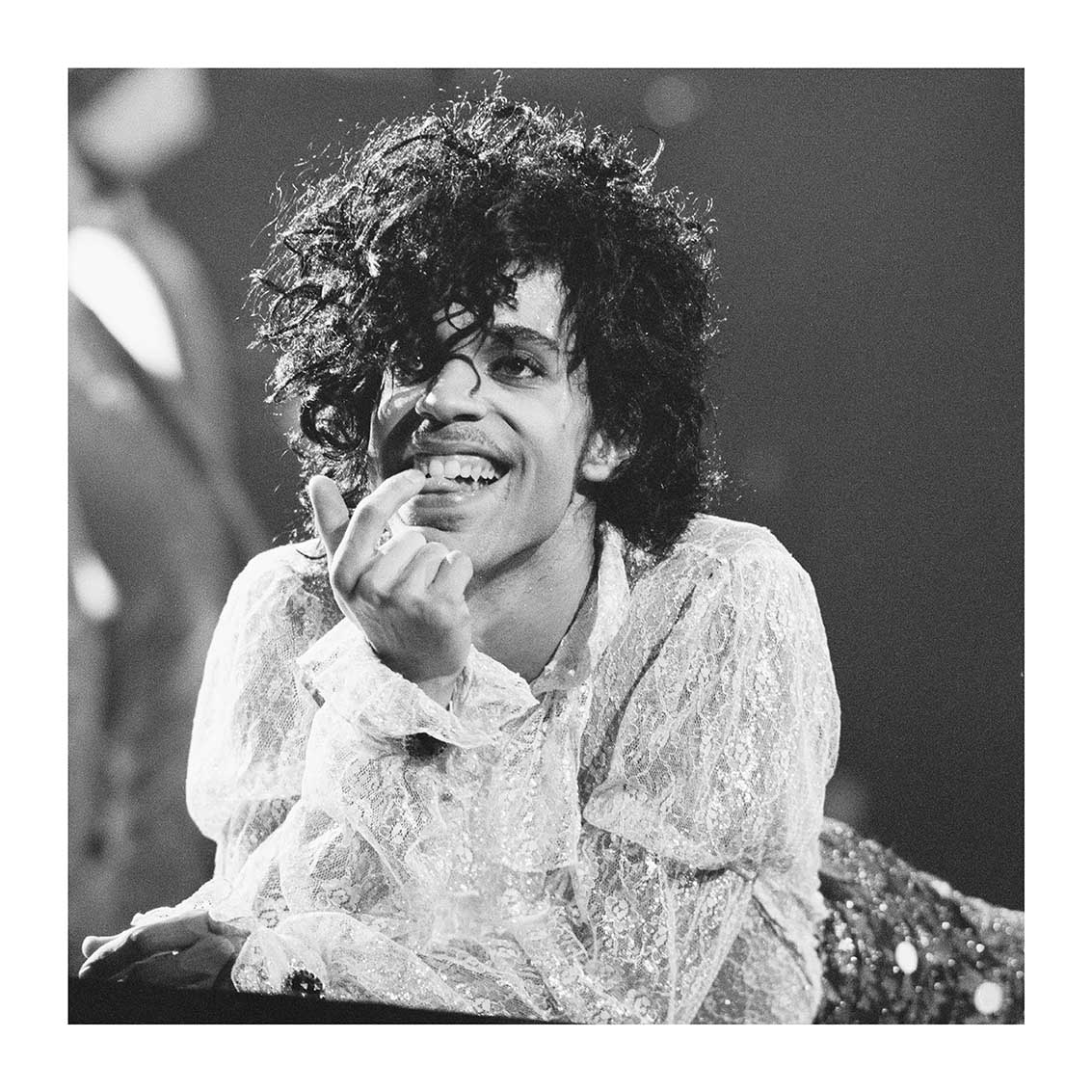 Prince - On Stage at the Joe Louis Arena During the 'Purple Rain' Tour, Chicago, USA, 11th November 1984 (1/2) Print