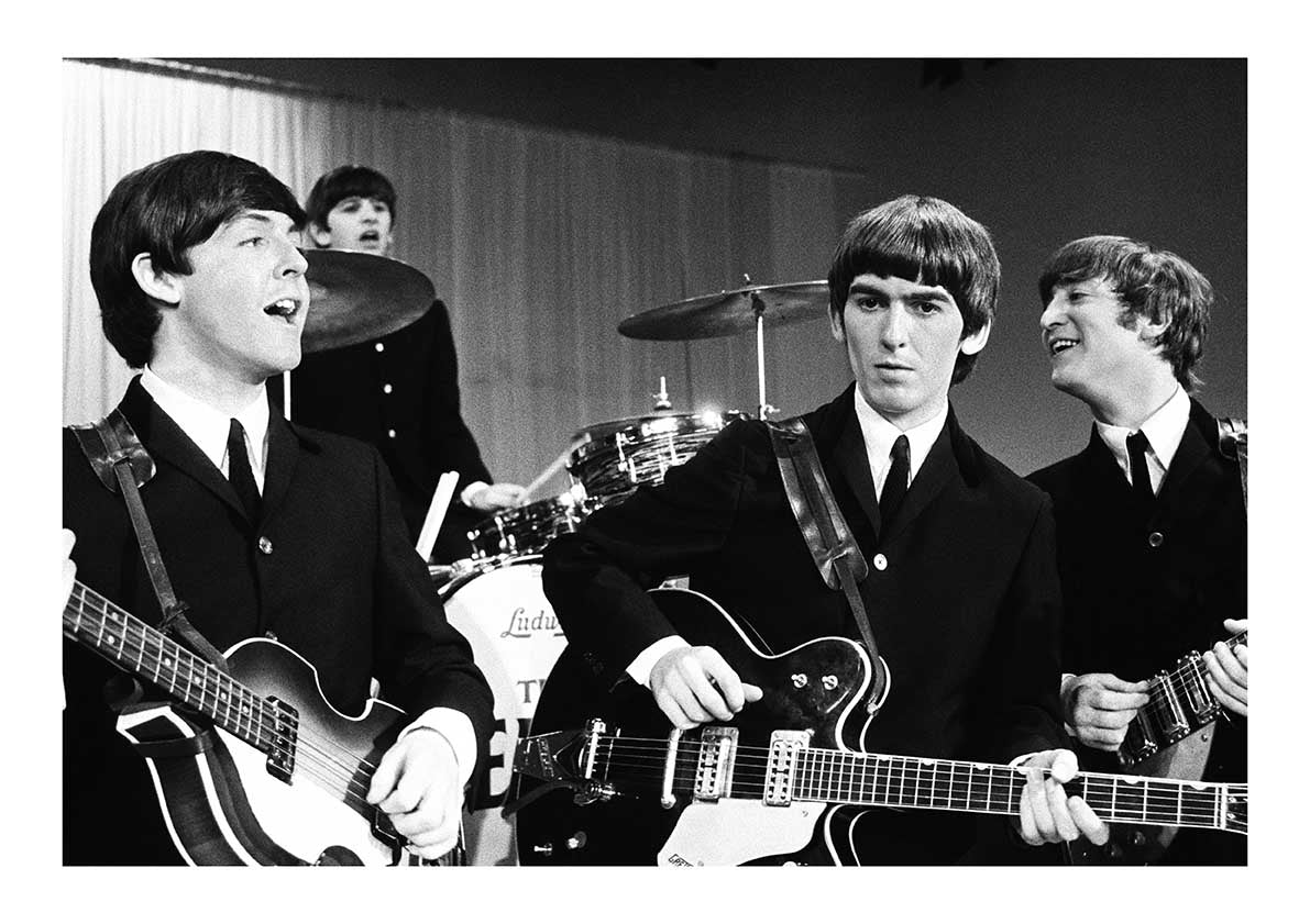 The Beatles - Rehearsing for their Appearance on the Ed Sullivan TV Show, 1964 Print