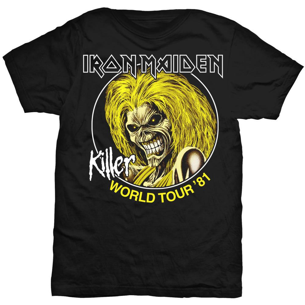 Iron Maiden T-Shirt - Killer World Tour '81 (Unisex)