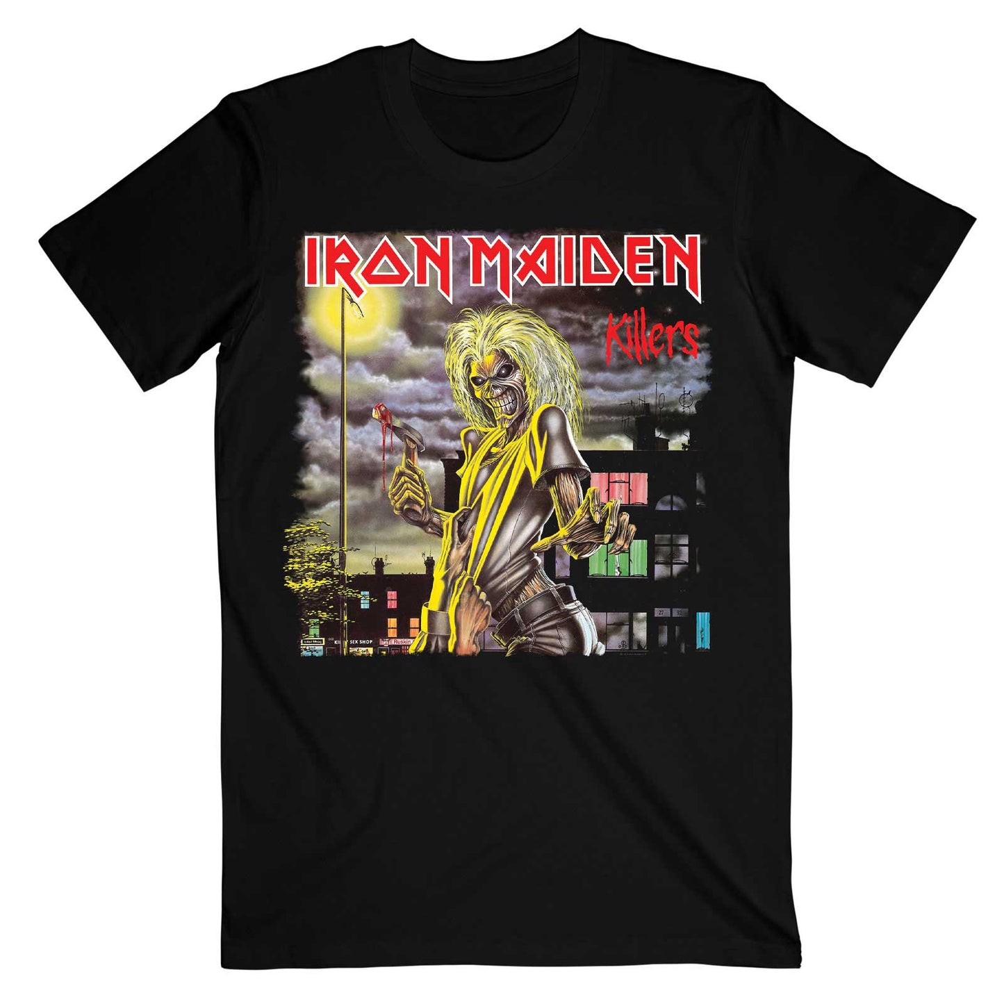 Iron Maiden T-Shirt - Killers Album Cover With Back Print (Unisex) - Front
