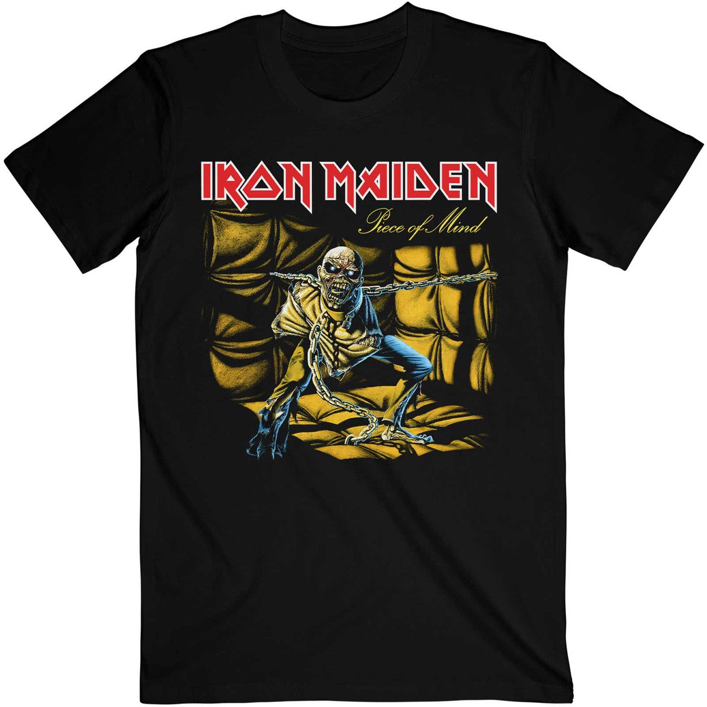 Iron Maiden T-Shirt - Piece of Mind Album Cover (Unisex)