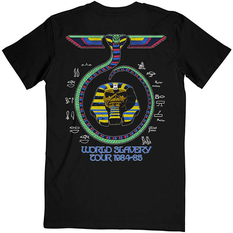 Iron Maiden T-Shirt - World Slavery Tour 1984-85 With Back Print (Unisex) - Back