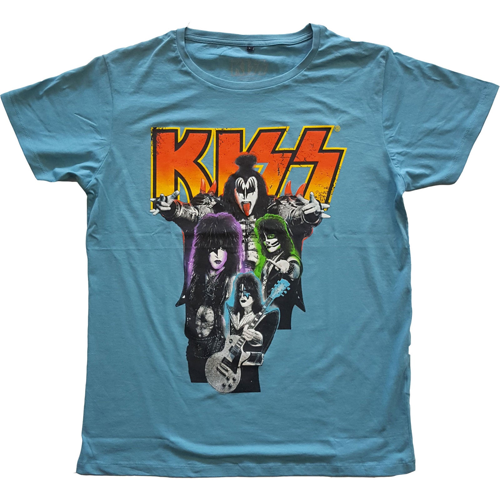 Kiss T-Shirt - Neon Band (Unisex)