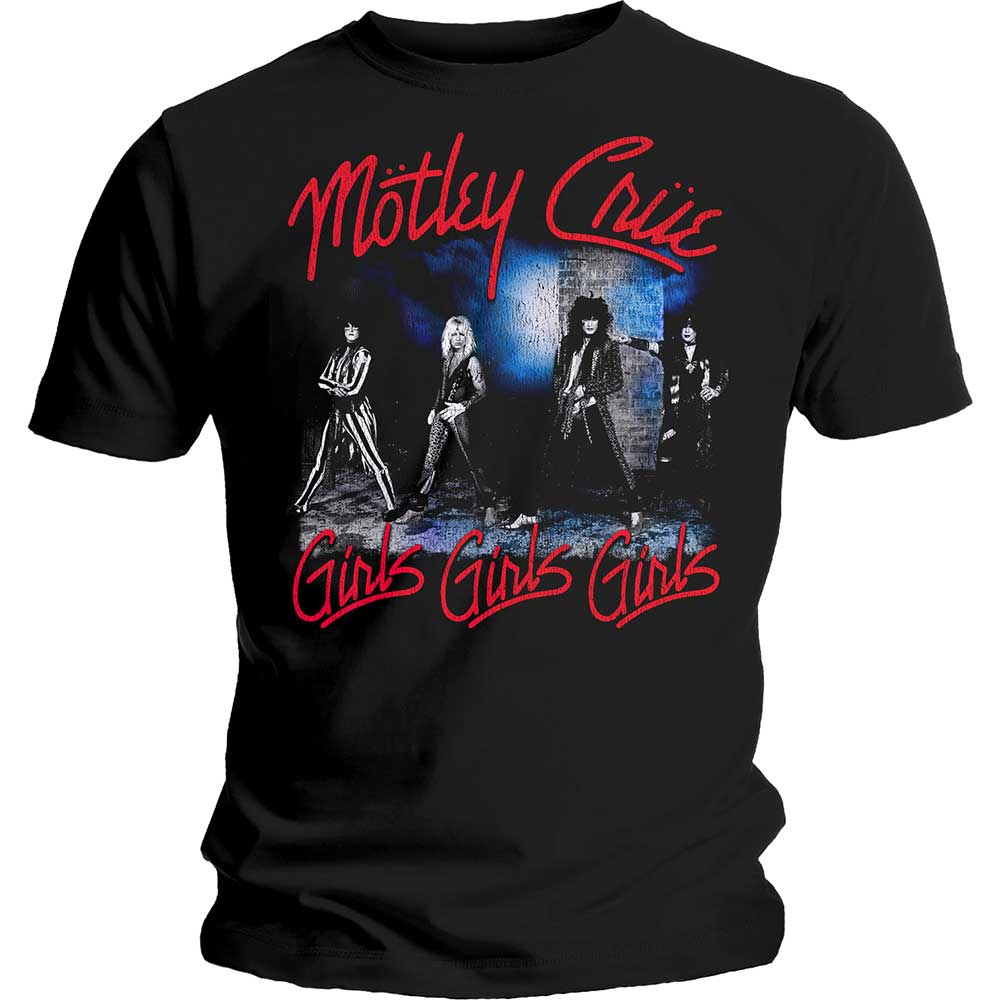 Motley Crue T-Shirt - Girls Girls Girls Album Cover (Unisex)