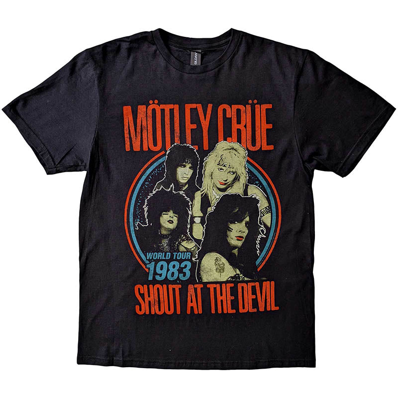 Motley Crue T-Shirt - Shout at the Devil World Tour 1983 (Unisex)