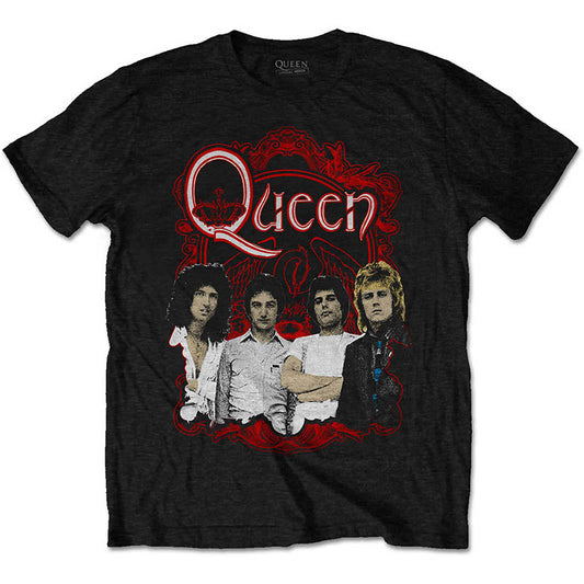 Queen T-Shirt - Ornate Crest Photo (Unisex)