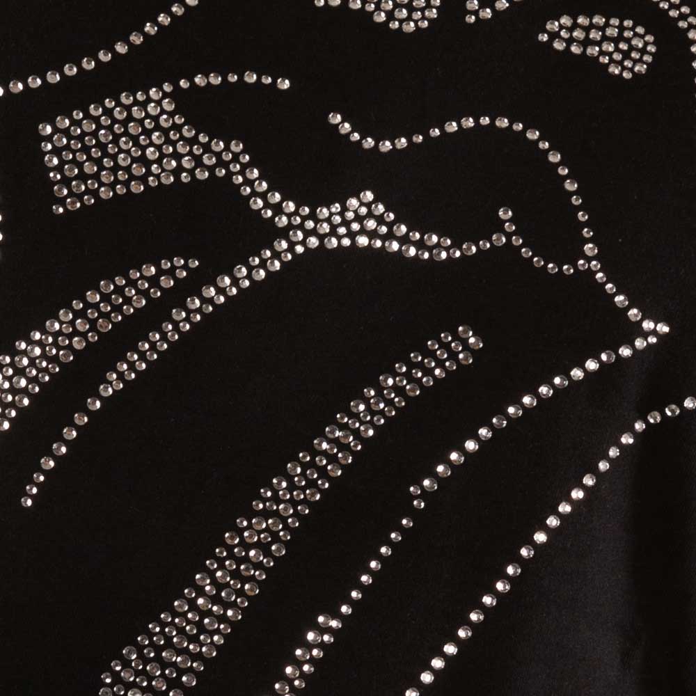 The Rolling Stones T-Shirt - Lips with Rhinestones (Unisex) Detail