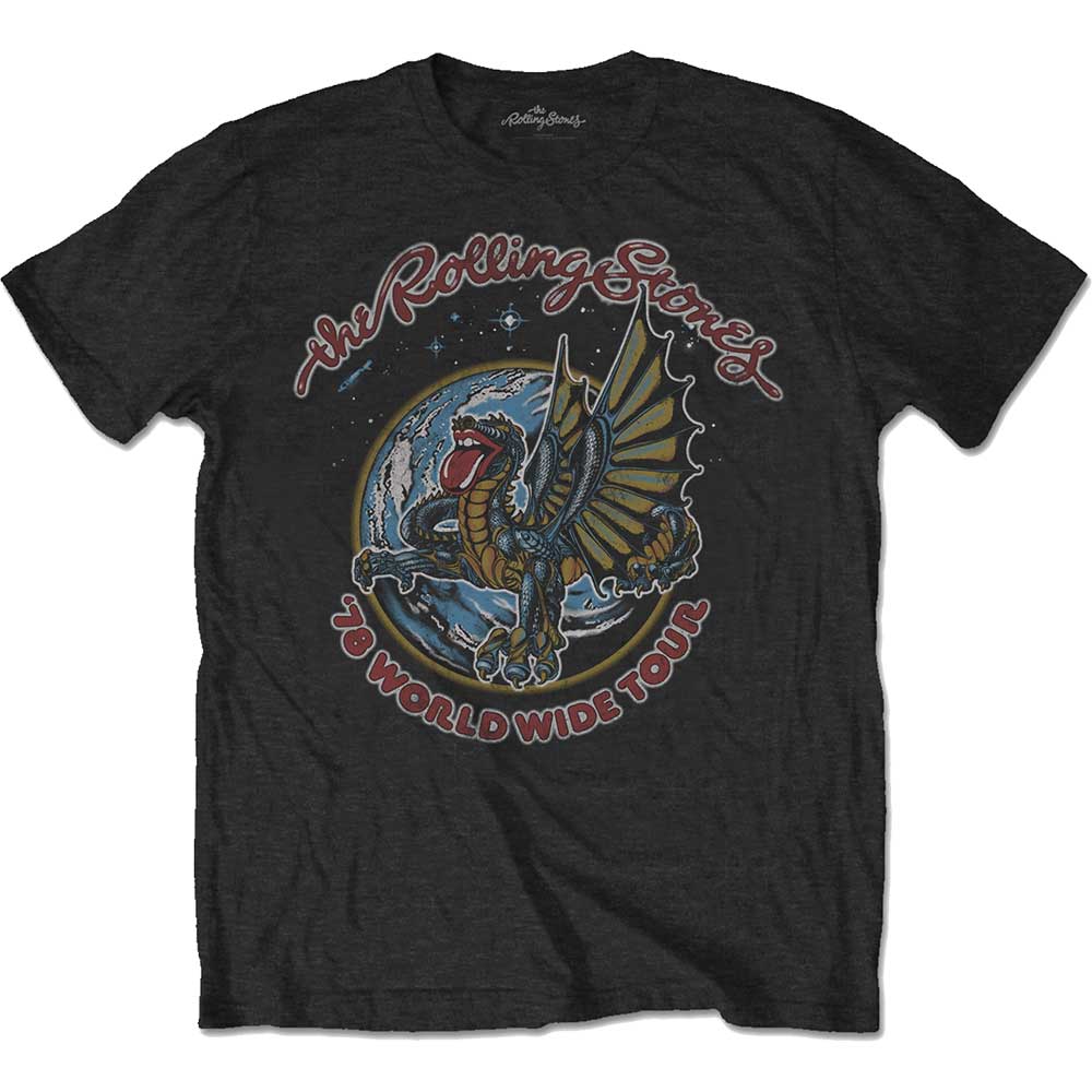 The Rolling Stones T-Shirt - '78 World Wide Tour With Back Print (Unisex) - Front