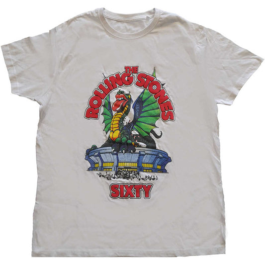 The Rolling Stones T-Shirt - Sixty Stadium Dragon Hi-Build  (Unisex)