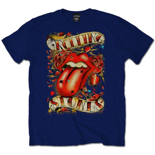 The Rolling Stones T-Shirt - Tongue and Stars (Unisex)