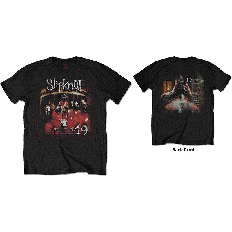 Slipknot T-Shirt - Debut Album 19 Years (Unisex) Front and Back