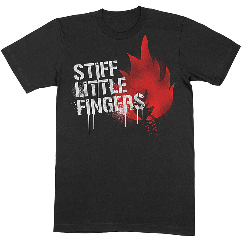 Stiff Little Fingers T-Shirt - Flame Graffiti (Unisex)