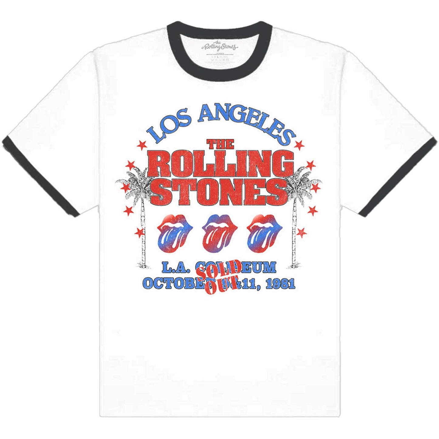 The Rolling Stones T-Shirt - L.A. Coliseum 9-11th October 1981 (Unisex)
